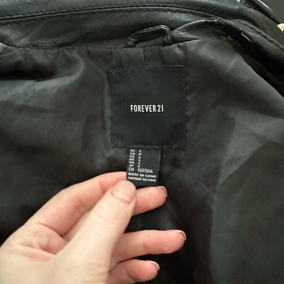 Forever 21 faux leather jacket with studs - Picture 3 of 5